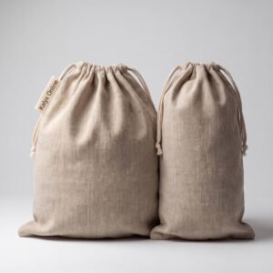 Linen Bread Bag, Set of Two