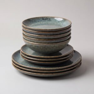 Stoneware Dinnerware, Set for Four